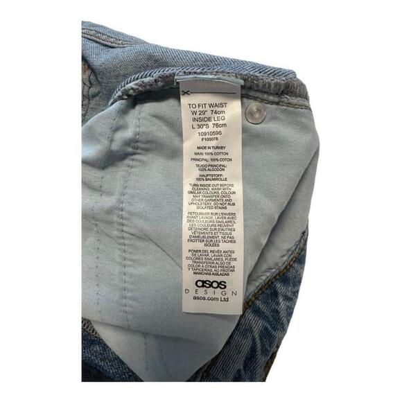 Women's ASOS Blue Jeans Size 29 - Picture 7 of 10